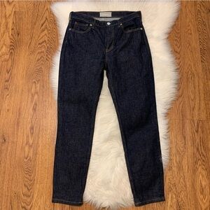 Everlane Blue High Rise Cotton Blend Denim Jeans Size 28 Ankle Length